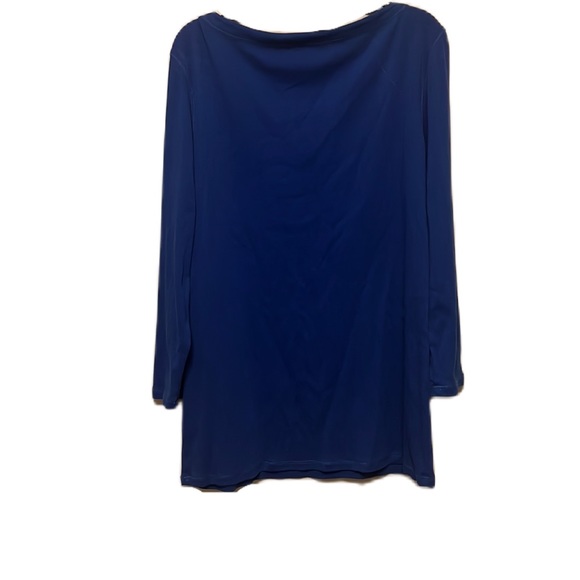 LRL LAUREN JEANS CO. Ralph Lauren, 100% Cotton , Kimono Sleeves Top, Blue, Large - Picture 2 of 6